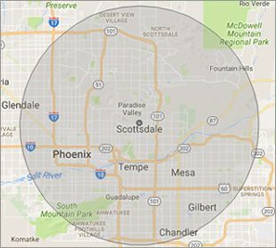 Scottsdale, AZ on-site Computer Service Area